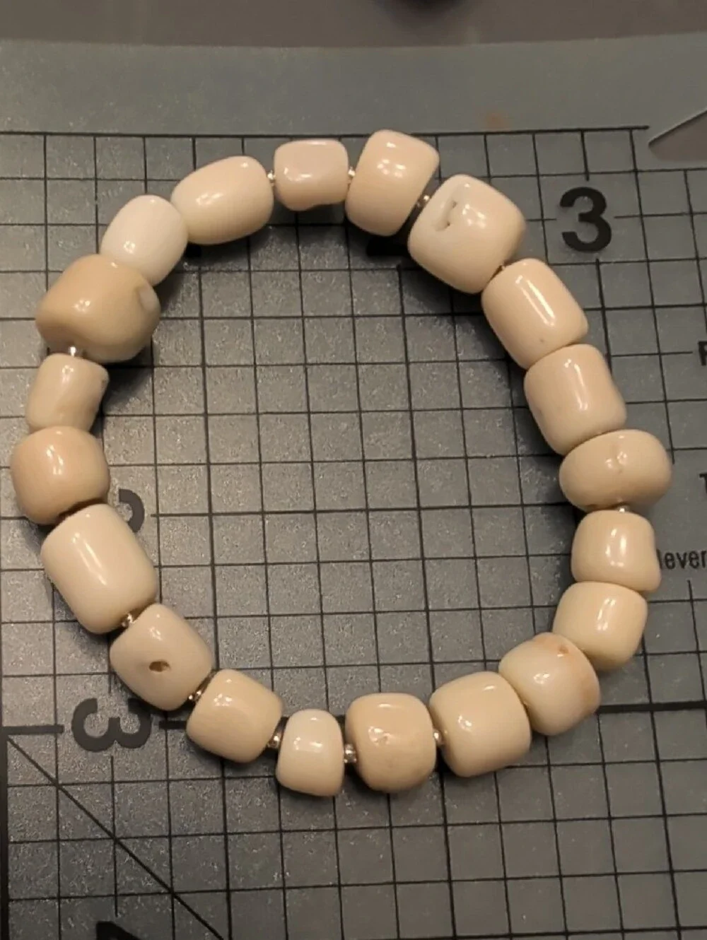 White Coral Stretch Bracelet